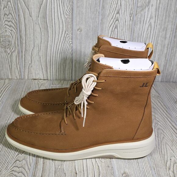 Sperry Legend Commodore Rust Leather Lace-Up Boots Mens Size 11.5 NEW main image 11